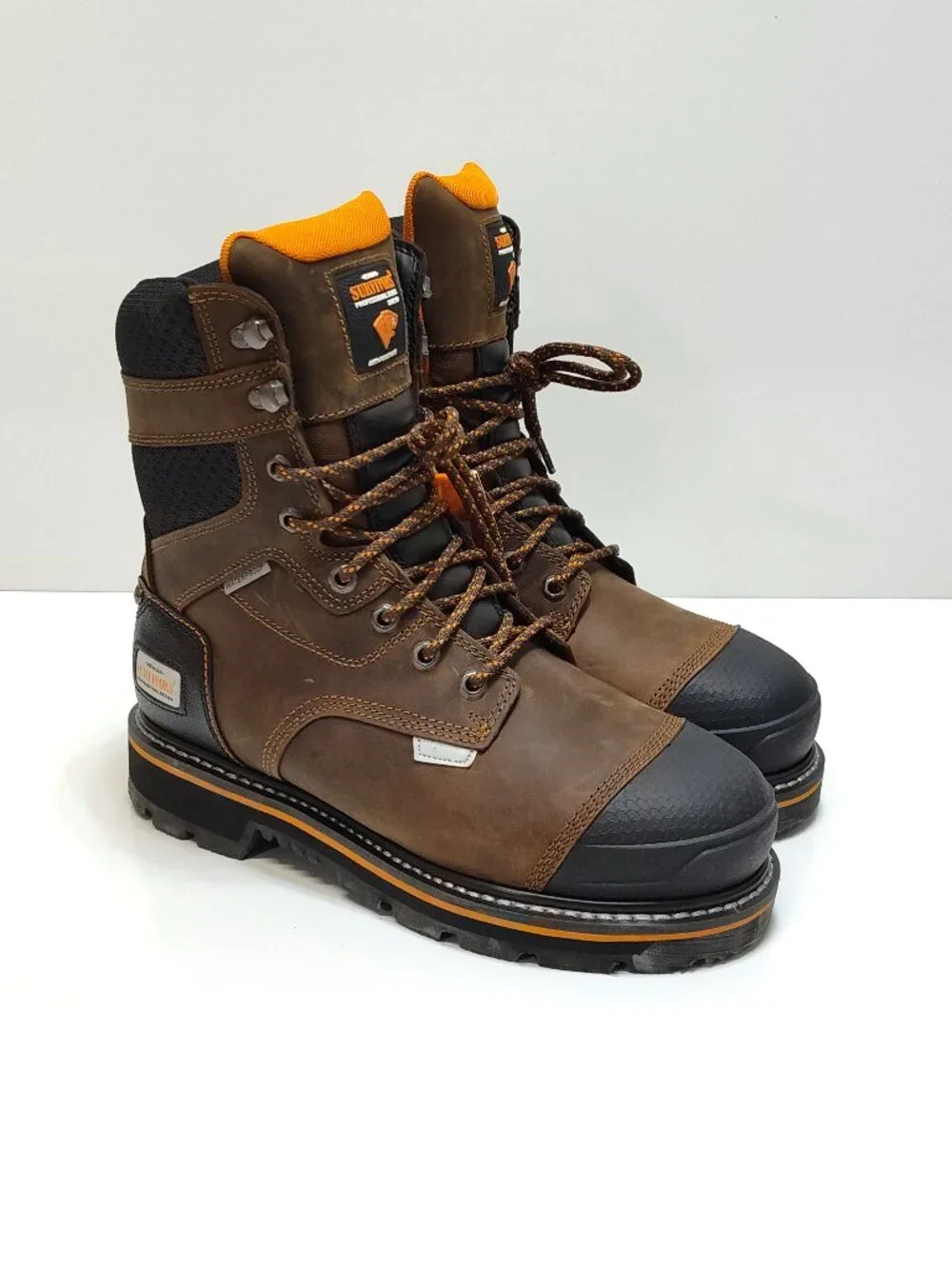 Herman Survivors Dozier Mens 7.5 Steel Toe Leather Work Boots Waterproof NWT